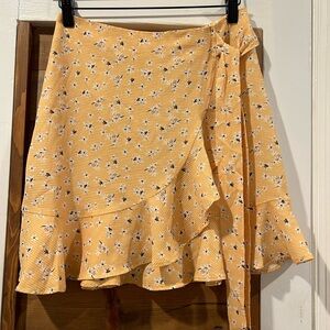 Princess Polly Yellow Floral Mini Skirt